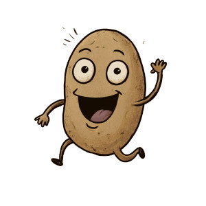 Cheerful Dancing Potato Vinyl Car Decal Sticker – Waterproof & UV-Resistant Cheerful Dancing Potato Vinyl Car Decal Sticker – Waterproof & UV-Resistant