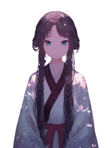 Anime Hanfu Girl V4 Vinyl Car Decal Sticker – Waterproof & UV-Resistant 