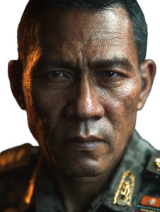 Indonesian Military Officer Vinyl Car Decal Sticker – Waterproof & UV-Resistant 