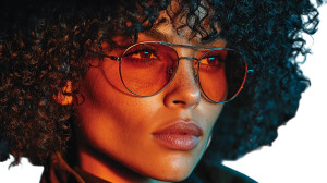 Futuristic Office Portrait Vinyl Car Decal Sticker – Waterproof & UV-Resistant 