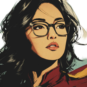 Asian Superheroine Vinyl Car Decal Sticker – Waterproof & UV-Resistant 