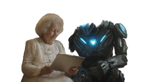 Assistive Home Robot Vinyl Car Decal Sticker – Waterproof & UV-Resistant 