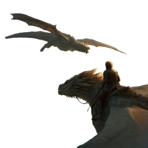 Dragon Sky Duel Vinyl Car Decal Sticker – Waterproof & UV-Resistant 