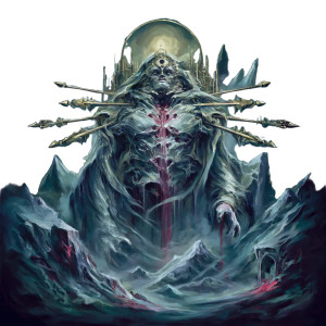 Monstrous Divine Figure Vinyl Car Decal Sticker – Waterproof & UV-Resistant 