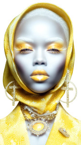Dystopian Fashion Goddess V3 Vinyl Car Decal Sticker – Waterproof & UV-Resistant 