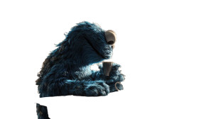 Sleepy Cookie Monster Vinyl Car Decal Sticker – Waterproof & UV-Resistant 