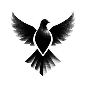 Stylized Bird Logo Vinyl Car Decal Sticker – Waterproof & UV-Resistant Stylized Bird Logo Vinyl Car Decal Sticker – Waterproof & UV-Resistant
