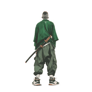 Modern Samurai Sketch Vinyl Car Decal Sticker – Waterproof & UV-Resistant 