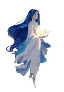 Ethereal Goddess Illustration Vinyl Car Decal Sticker – Waterproof & UV-Resistant Ethereal Goddess Illustration Vinyl Car Decal Sticker – Waterproof & UV-Resistant