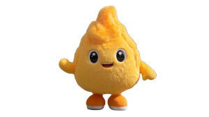 Flame Mascot Character V2 Vinyl Car Decal Sticker – Waterproof & UV-Resistant 