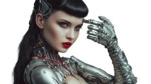 Sad Cyborg Supermodel Vinyl Car Decal Sticker – Waterproof & UV-Resistant Sad Cyborg Supermodel Vinyl Car Decal Sticker – Waterproof & UV-Resistant