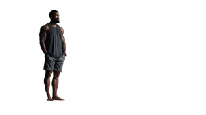 Athletic Man In Gym Vinyl Car Decal Sticker – Waterproof & UV-Resistant 