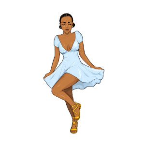 Dreamy Twirling Girl Vinyl Car Decal Sticker – Waterproof & UV-Resistant Dreamy Twirling Girl Vinyl Car Decal Sticker – Waterproof & UV-Resistant
