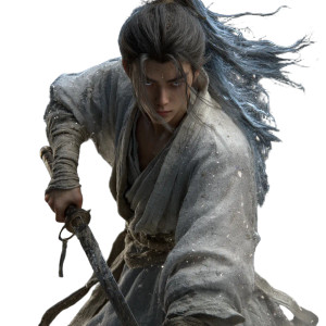 Warrior With Ombré Hair Vinyl Car Decal Sticker – Waterproof & UV-Resistant 