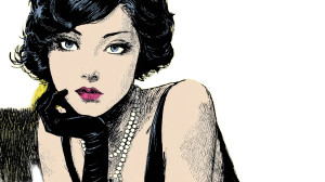 1920S Femme Fatale Vinyl Car Decal Sticker – Waterproof & UV-Resistant 