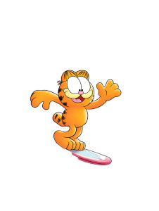 Garfield Surfing Rainbow Vinyl Car Decal Sticker – Waterproof & UV-Resistant Garfield Surfing Rainbow Vinyl Car Decal Sticker – Waterproof & UV-Resistant
