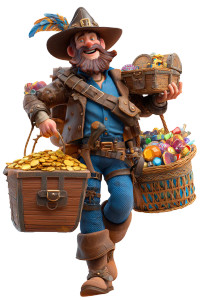 Charismatic Treasure Hunter Vinyl Car Decal Sticker – Waterproof & UV-Resistant 