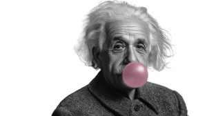 Einstein Bubble Gum V2 Vinyl Car Decal Sticker – Waterproof & UV-Resistant 