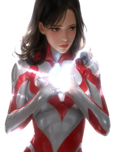 Shattered Ultrawoman Vinyl Car Decal Sticker – Waterproof & UV-Resistant 