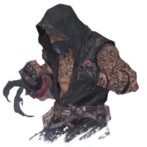 Hooded Barbarian Vinyl Car Decal Sticker – Waterproof & UV-Resistant 