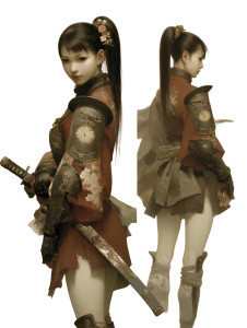 Elegant Samurai Warrior Vinyl Car Decal Sticker – Waterproof & UV-Resistant 