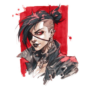 Smug Punk Vampire Vinyl Car Decal Sticker – Waterproof & UV-Resistant 