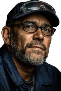 Latino Mechanic Portrait Vinyl Car Decal Sticker – Waterproof & UV-Resistant 