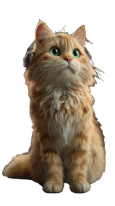 Studio Tabby Cat Vinyl Car Decal Sticker – Waterproof & UV-Resistant 