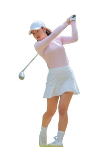 Japanese Golfer Swing Vinyl Car Decal Sticker – Waterproof & UV-Resistant 