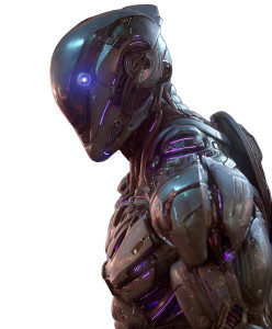 Futuristic Cyborg V7 Vinyl Car Decal Sticker – Waterproof & UV-Resistant 