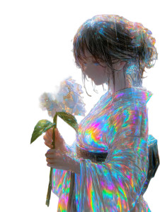 Delicate Kimono Girl V2 Vinyl Car Decal Sticker – Waterproof & UV-Resistant 