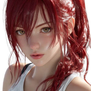 Red-Haired Anime Girl Vinyl Car Decal Sticker – Waterproof & UV-Resistant Red-Haired Anime Girl Vinyl Car Decal Sticker – Waterproof & UV-Resistant