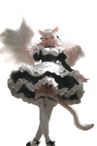 Catgirl Angel Maid V2 Vinyl Car Decal Sticker – Waterproof & UV-Resistant 