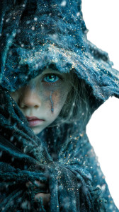 Sad Witch Child Vinyl Car Decal Sticker – Waterproof & UV-Resistant 