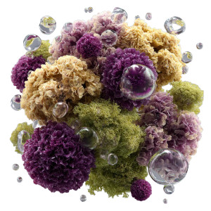 Floating Floral Cluster V2 Vinyl Car Decal Sticker – Waterproof & UV-Resistant 