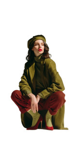 Elegant Brunette Model V3 Vinyl Car Decal Sticker – Waterproof & UV-Resistant 