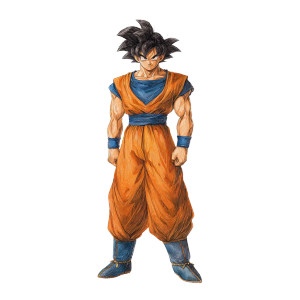 Goku Illustration Vinyl Car Decal Sticker – Waterproof & UV-Resistant 