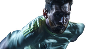 Messi In Motion V2 Vinyl Car Decal Sticker – Waterproof & UV-Resistant 