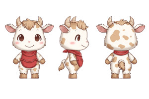 Chibi Cow Character Vinyl Car Decal Sticker – Waterproof & UV-Resistant Chibi Cow Character Vinyl Car Decal Sticker – Waterproof & UV-Resistant