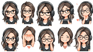 Gamer Girl Emojis Vinyl Car Decal Sticker – Waterproof & UV-Resistant Gamer Girl Emojis Vinyl Car Decal Sticker – Waterproof & UV-Resistant