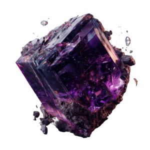 Purple Fantasy Crystal Vinyl Car Decal Sticker – Waterproof & UV-Resistant 