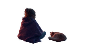 Cozy Rainy Night Vinyl Car Decal Sticker – Waterproof & UV-Resistant 