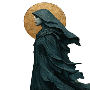 Ethereal Shadow Queen Vinyl Car Decal Sticker – Waterproof & UV-Resistant 