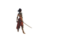 Kenshi Warrior Girl Vinyl Car Decal Sticker – Waterproof & UV-Resistant 