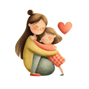 Mother'S Loving Hug Vinyl Car Decal Sticker – Waterproof & UV-Resistant 