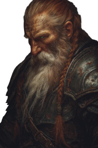 Dwarven Warrior Portrait V5 Vinyl Car Decal Sticker – Waterproof & UV-Resistant 
