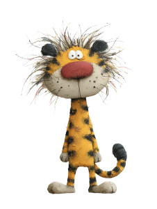 Cartoon Tiger V2 Vinyl Car Decal Sticker – Waterproof & UV-Resistant 