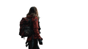 Hiker In Forest V2 Vinyl Car Decal Sticker – Waterproof & UV-Resistant 