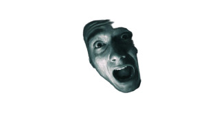 Terrified Man V5 Vinyl Car Decal Sticker – Waterproof & UV-Resistant 