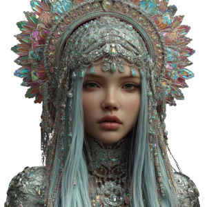 Holographic Beauty V2 Vinyl Car Decal Sticker – Waterproof & UV-Resistant 